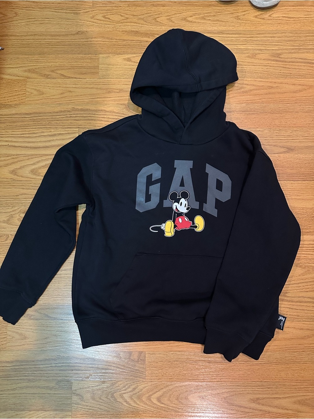 GAP Black Hoodie with Mickey Graphic